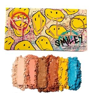 Urban Decay x Smiley Naked Mucho Happy Mini Eyeshadow Palette 6 Shade Vegan NIB